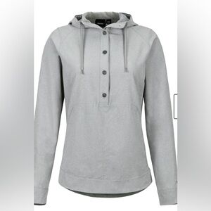 Marmot Women's Lorey Light Gray Hooded Top Size S